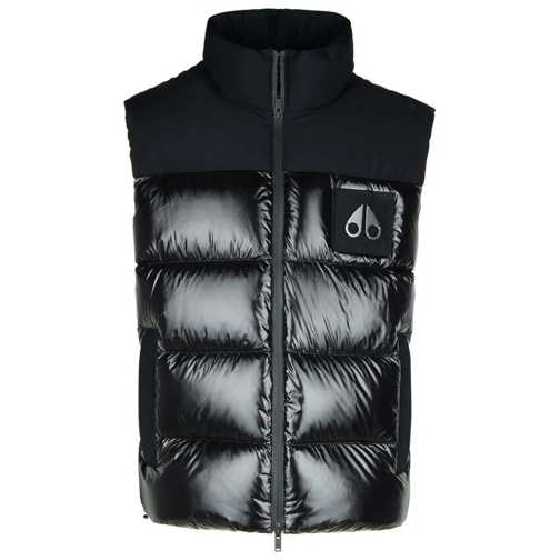 Moose Knuckles 'Victory Peak' Black Nylon Blend Vest Black Piumini