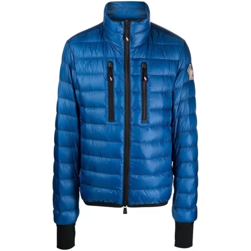 Moncler Logo-Patch Padded Jacket Blue 