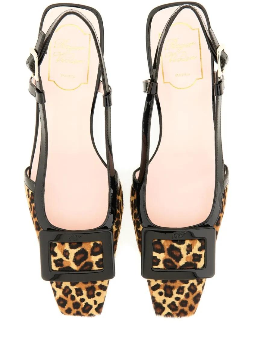 Thumbnail - Roger Vivier Hohe Schuhe - "Belle Vivier" Slingback Pumps - Gr. 37,5 (EU) - in Bunt - für Damen