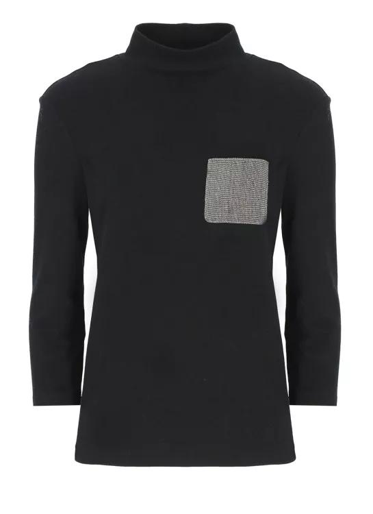 Fabiana Filippi - Cotton T-Shirt - Größe 40 - black