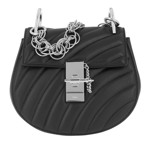 Chloé Drew Bijou Quilted Leather Black Crossbody Bag