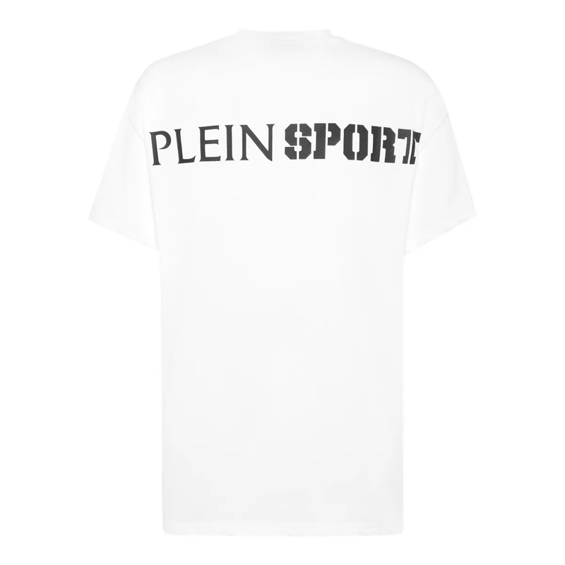 Plein Sport T-Shirt T-Shirt Rundhalsausschnitt Ss Scratch weiss(Image 2)