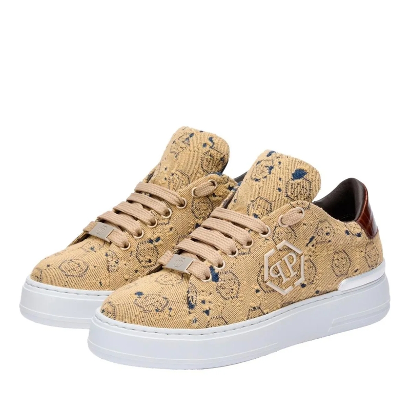 Philipp Plein Low-Top-Sneaker Entdecken Sie die Einzigartigkeit dieser Jacquard  braun(Image 2)