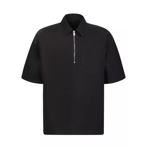 Heron Preston Black Nylon Fabric Polo Shirt Black 