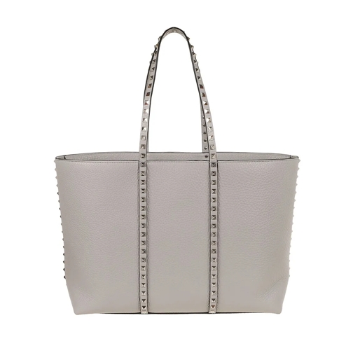 Valentino Fourre-tout Grainy Calfskin Shopping Bag Grey