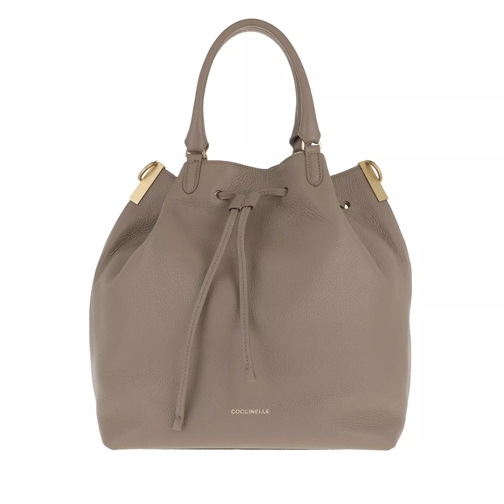 Coccinelle Gabrielle Taupe Bucket Bag