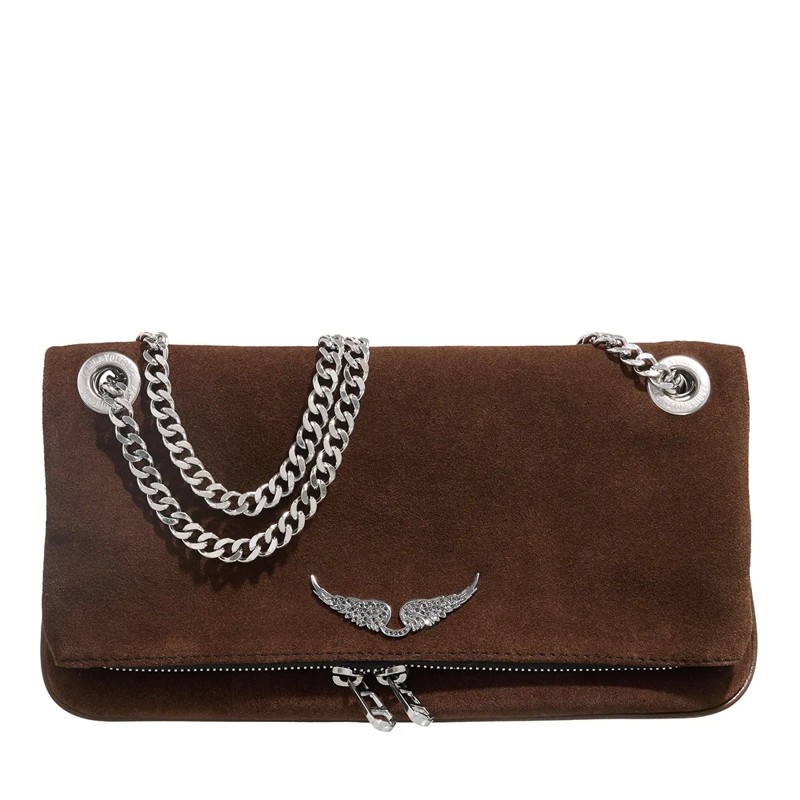 Zadig & Voltaire Crossbody Bag Rock Ii Suede Wood