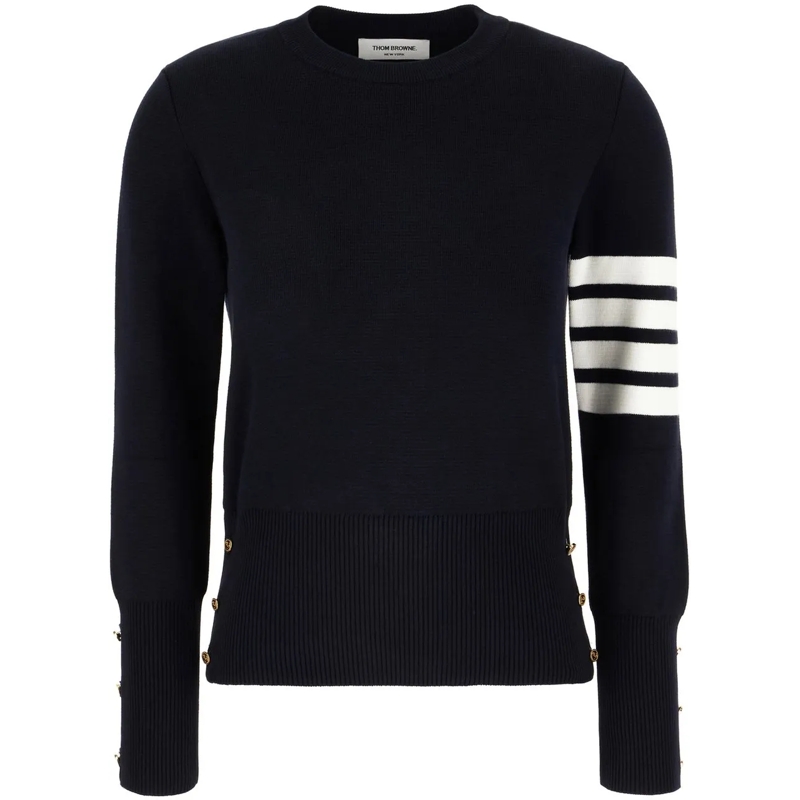 Thom Browne  Thom Browne Midnight blue wool sweater blau
