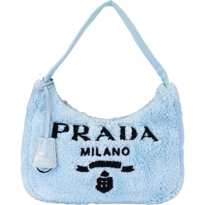 Prada Schultertasche Prada Blue Terry Re-Edition Handbag mehrfarbig