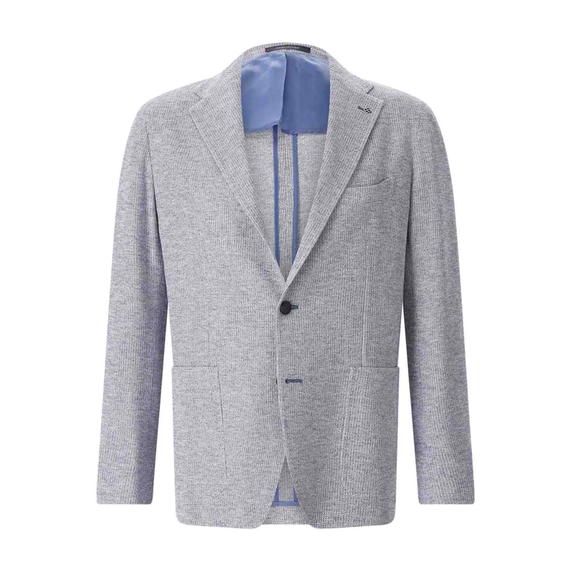 Tagliatore Veste de costume Sakko aus hochwertigem Strick grün