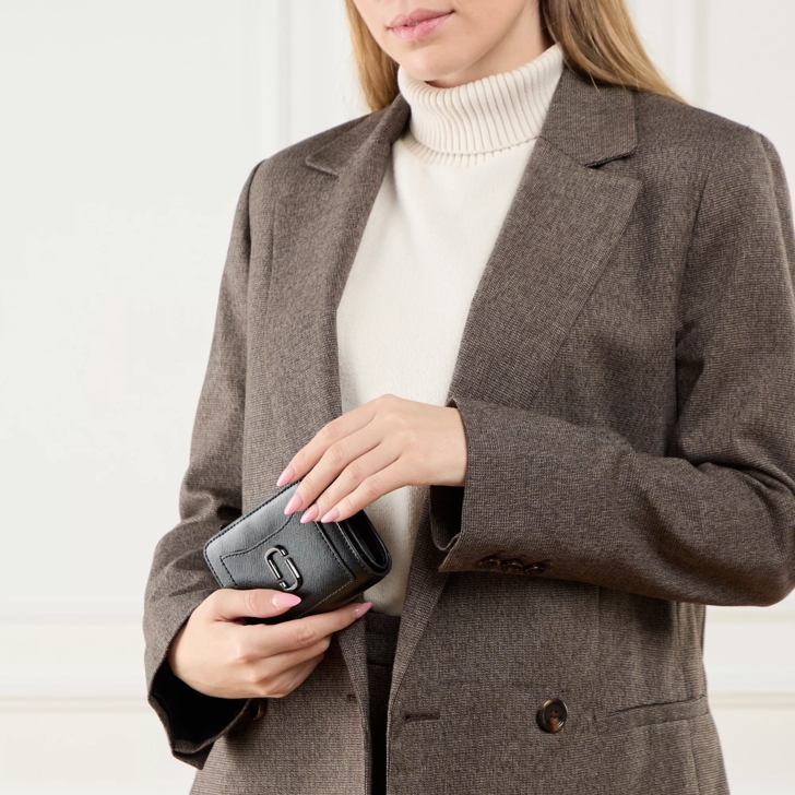 Marc Jacobs Dtm Utility Snapshot Wallet Black Bi Fold Portemonnee