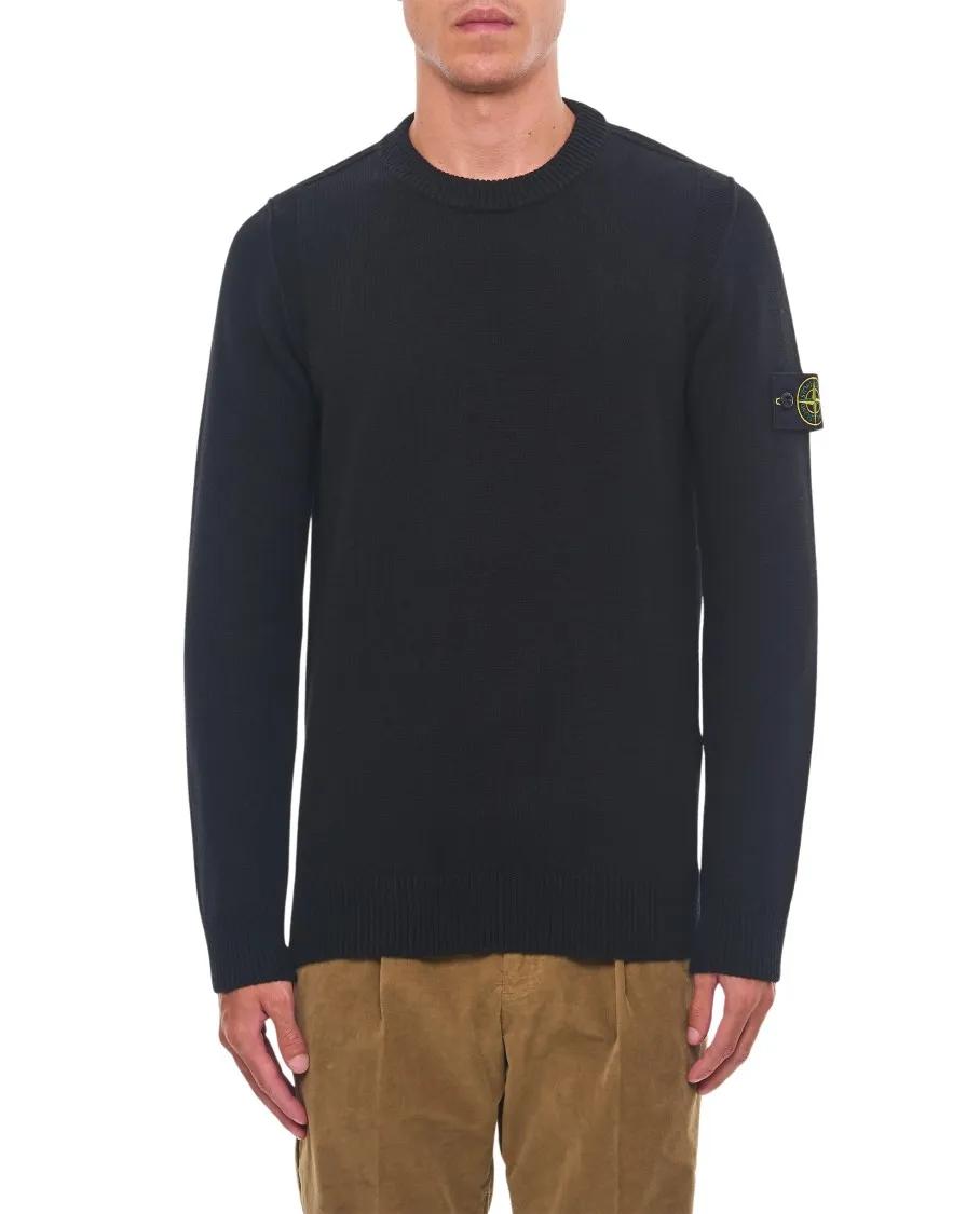 Stone Island - Crewneck Sweatshirt - Größe XXL - schwarz