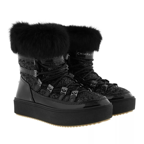 Chiara Ferragni Snow Boot_ Black Winter Boot