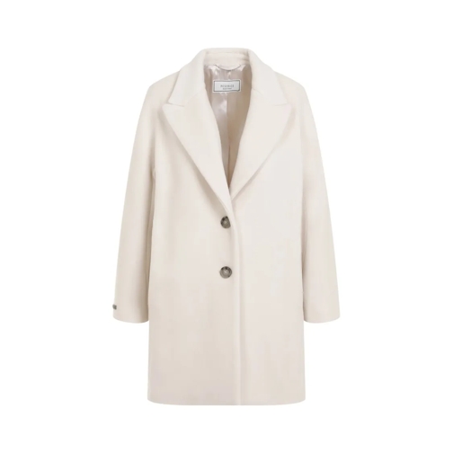 Peserico Cocoon Beige Virgin Wool Coat Neutrals 