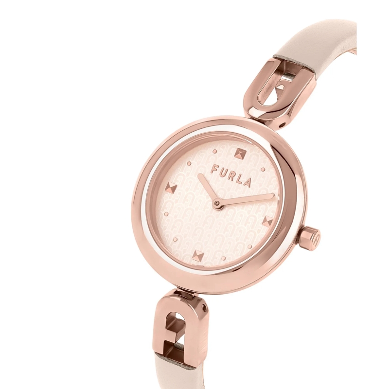Furla Quarzuhr Analoge Uhr Furla Bangle Leather rosa(Image 4)