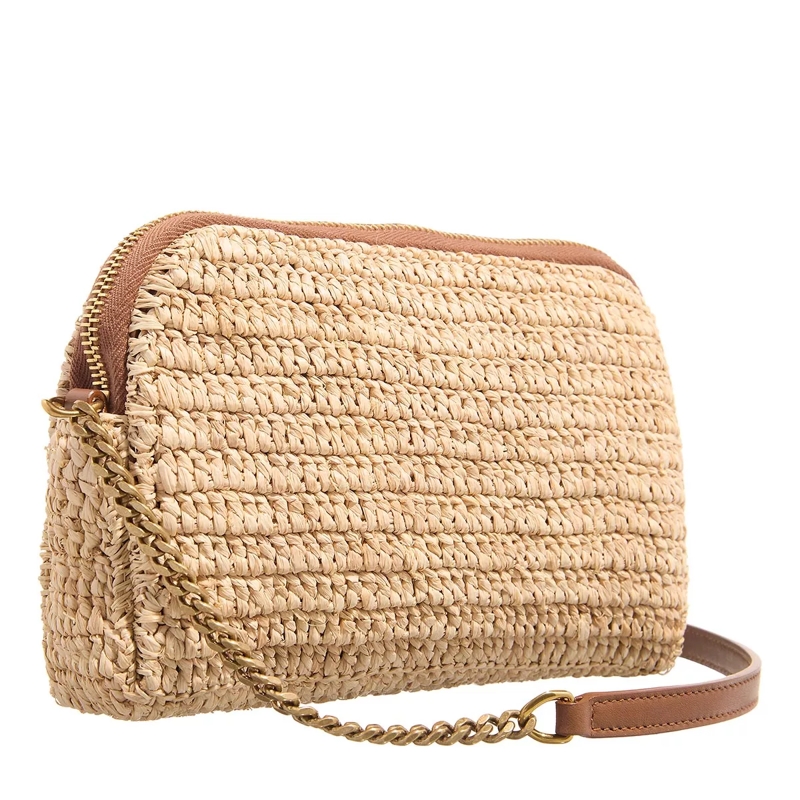 Saint Laurent Crossbody Bag Gaby Zipped Pouch Natural Brick(Image 3)