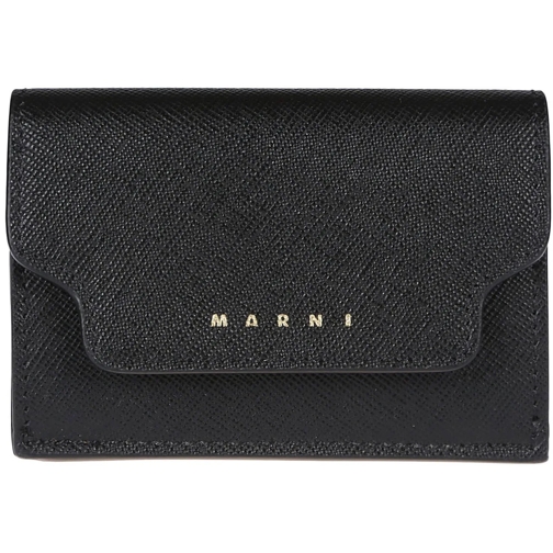 Marni Geldbörse Trifold Wallet Black schwarz