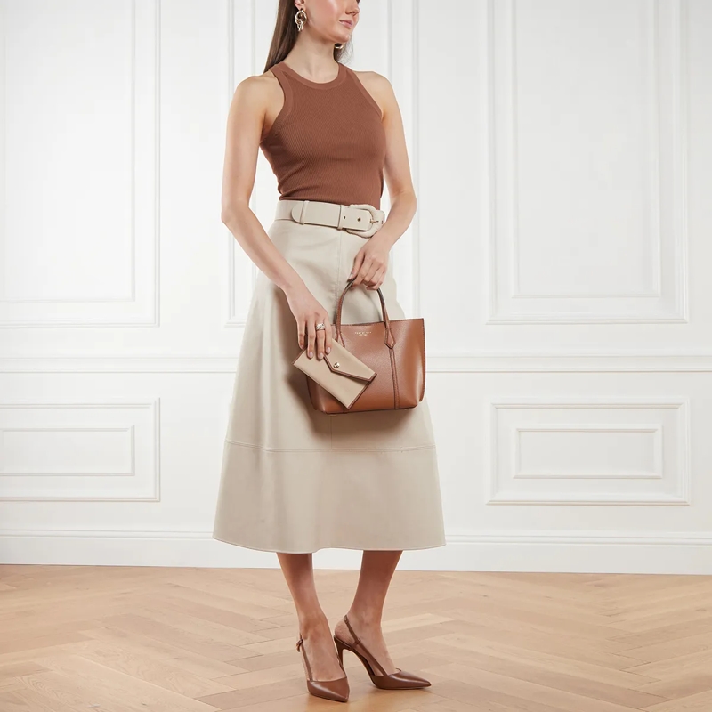 Tory Burch Tote Perry Small Zip Tote Autumn Brown(Image 2)