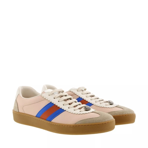 Gucci G74 Sneaker With Web Leather Blue Low-Top Sneaker