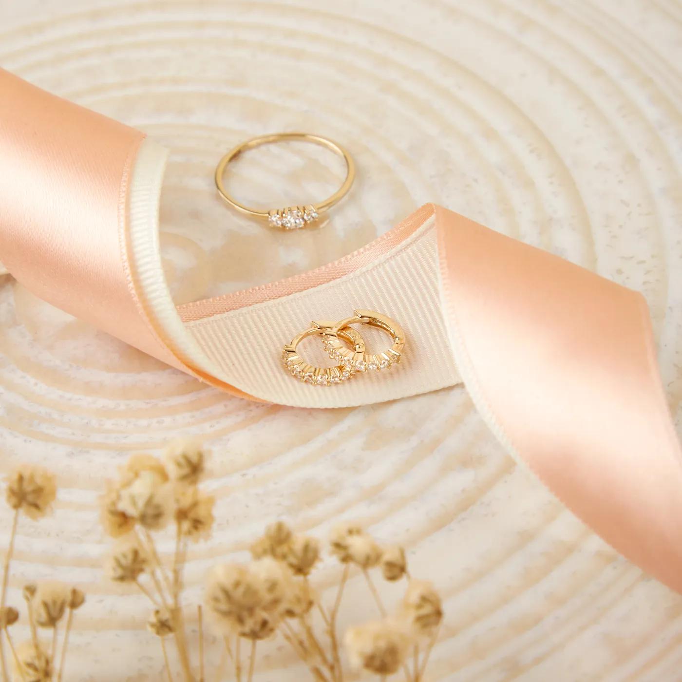 Thumbnail - Blush Ohrringe - Earrings 7134YZI - Gold (14k) with Zirconia - Gr. unisize - in Gold - für Damen