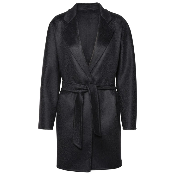 Max Mara Black Cashmere Coat Black