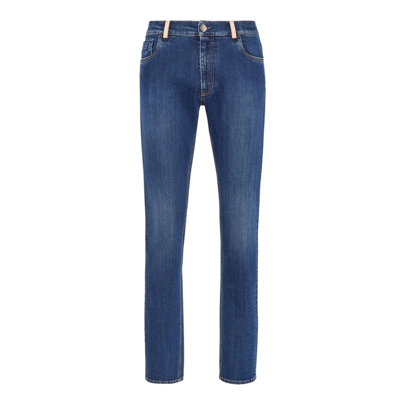 BILLIONAIRE Jeans mit geradem Bein Jeans Regular Fit dunkel-blau