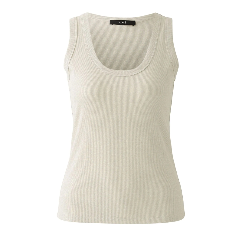 Oui Top Tank Top beige