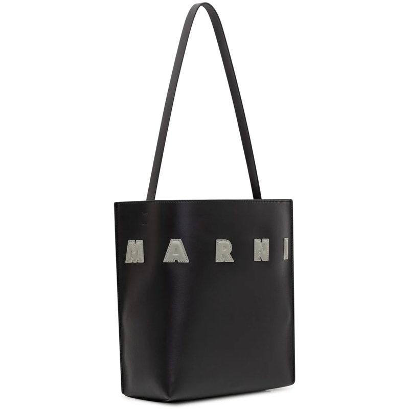 Marni Shopper Borsa a Spalla Museo Hobo Small Bag schwarz(Image 2)