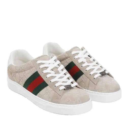 Gucci Ace Beige Leather Sneakers Neutrals Low-Top Sneaker