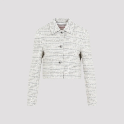 Valentino Blazer Gray And Blue Tweed Blazer Grey