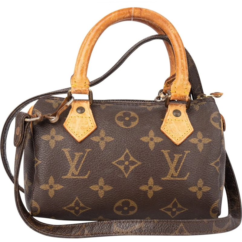 Louis Vuitton Tote Louis Vuitton Canvas Monogram Mini Speedy Handbag braun