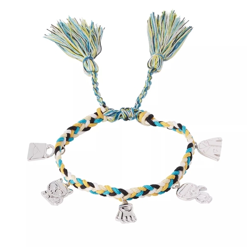 Karl Lagerfeld K/Woven Charms Bracelet Pale Turquoise Armband