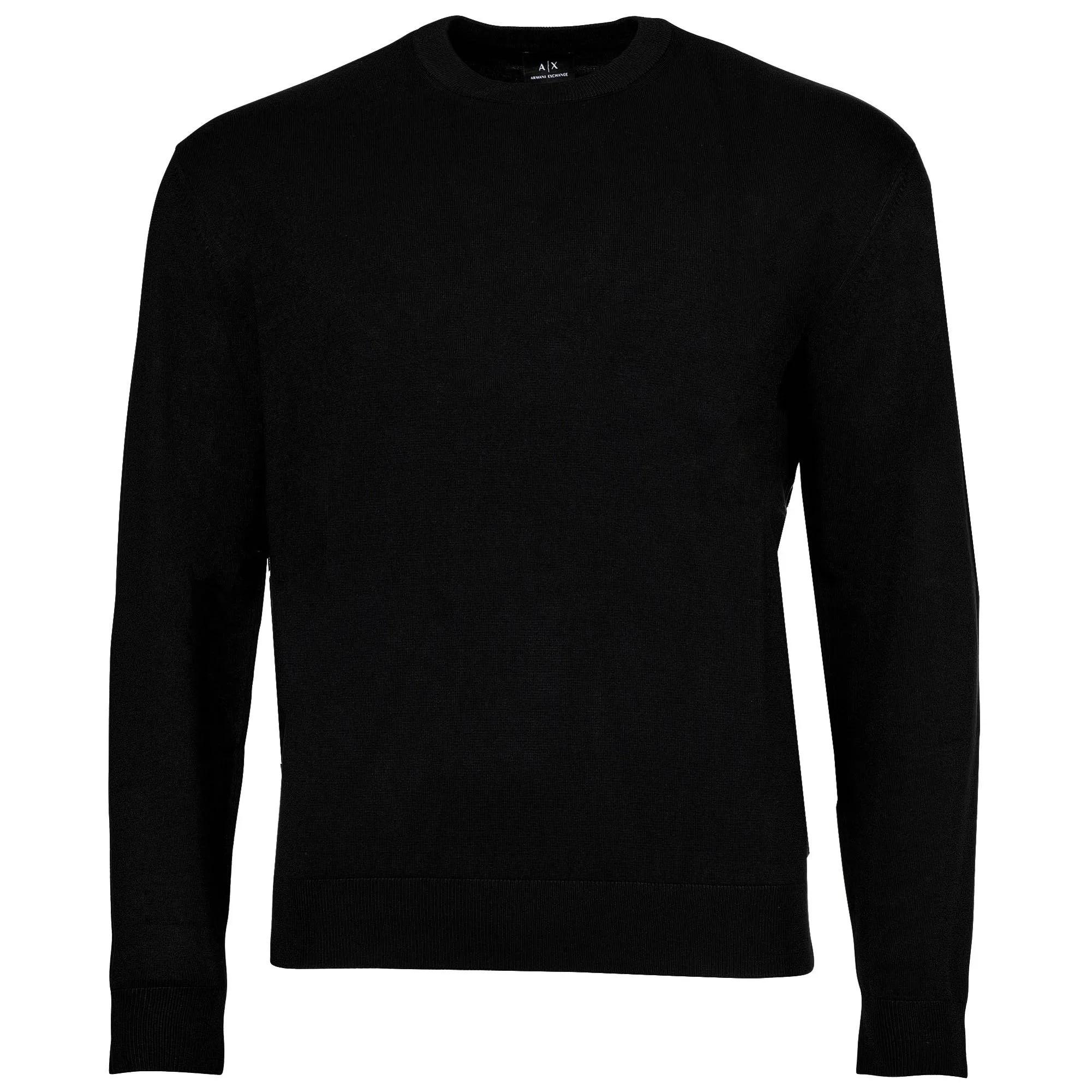 Armani Exchange Herren Schwarz - Ax Strickp - Größe 3XL