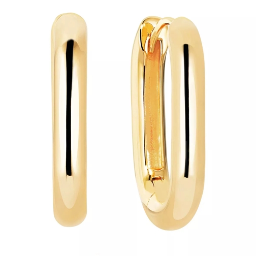 Sif Jakobs Jewellery Capri Medio Pianura Earrings Yellow Gold Hoop