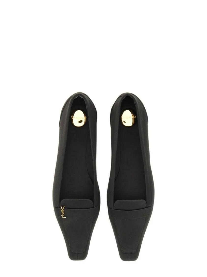 Thumbnail - Crepe Satin "Poppy" Ballerina - Gr. 37,5 (EU) - in Schwarz