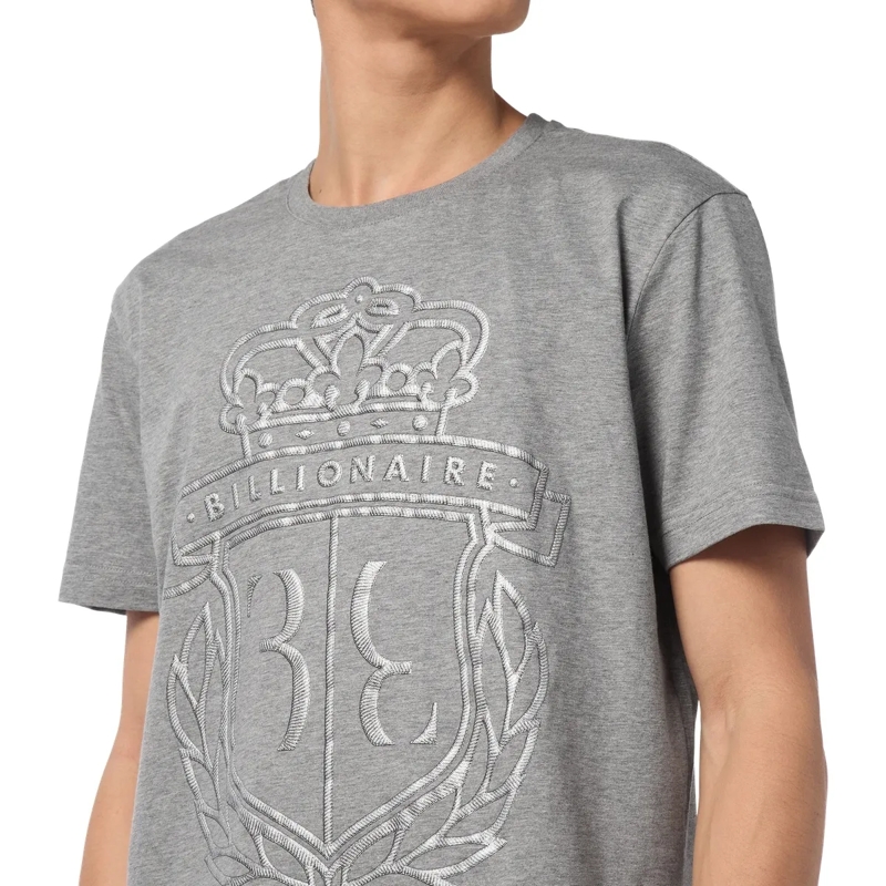 BILLIONAIRE T-Shirt T-Shirt Rundhalsausschnitt Ss Crest grau(Image 4)