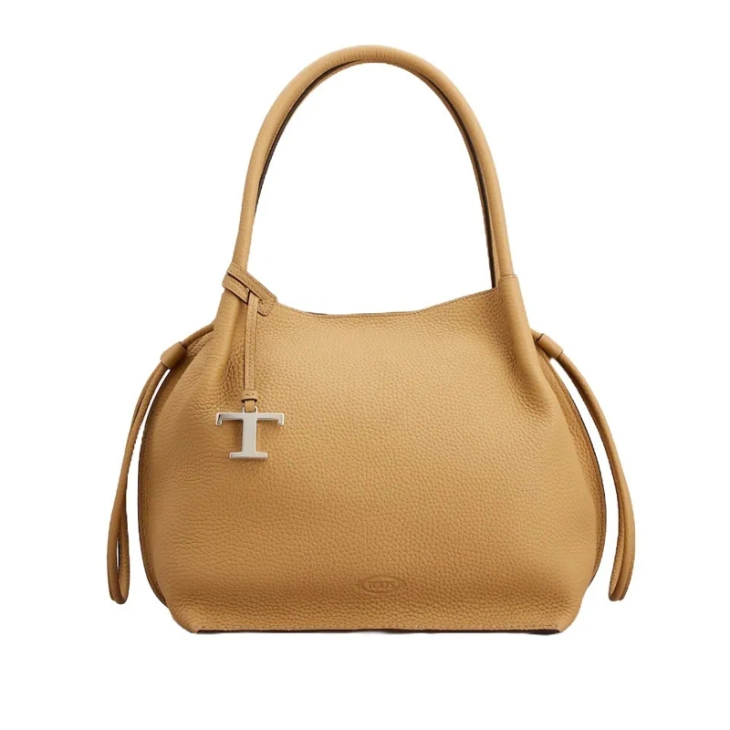 Tod's Schultertasche Medium Bullskin Leather Shoulder Bag Brown