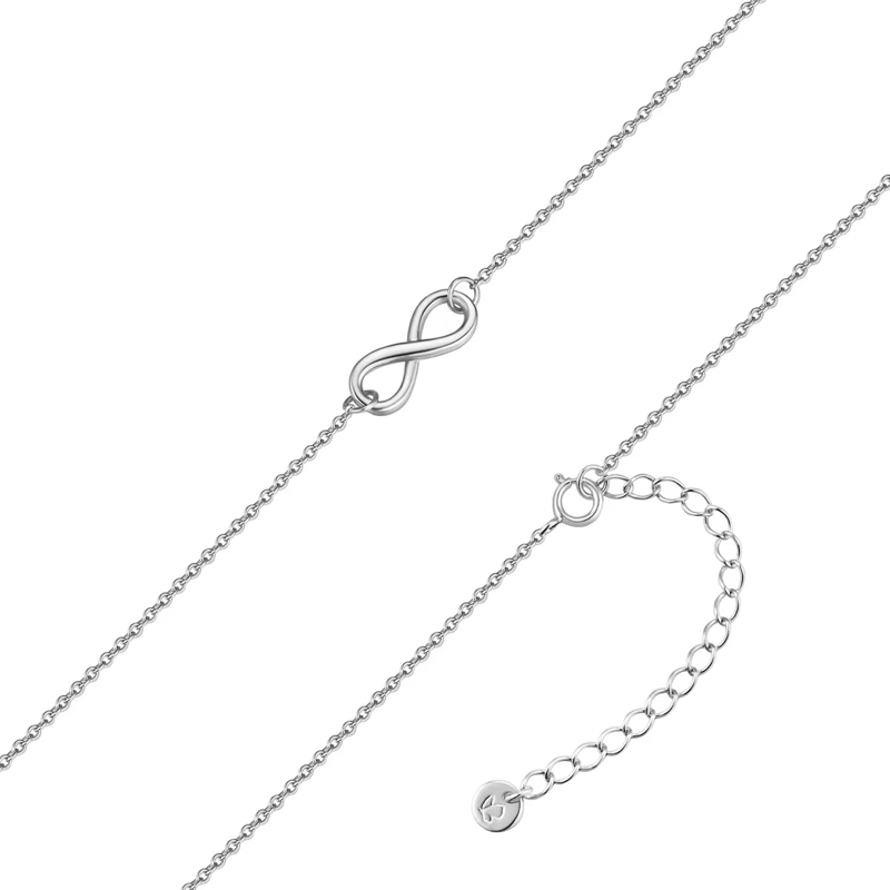 Glanzstücke München Mittellange Halskette Sterling Silber Halskette Infinity silber(Image 3)