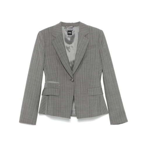 Boss Blazer Medium Grey Janerani Jacket Grey