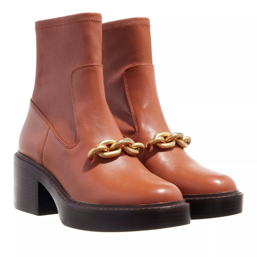 Coach Kenna Leather Bootie Burnished Amber Laars