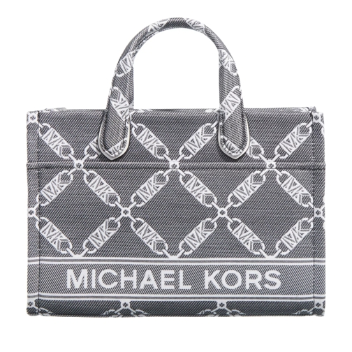 MICHAEL Michael Kors Gigi Messenger Bag Blk/Opticwht Rymlig shoppingväska