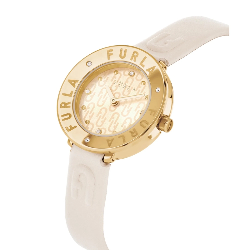 Furla Quarzuhr Analoguhr Furla Essential beige(Image 4)