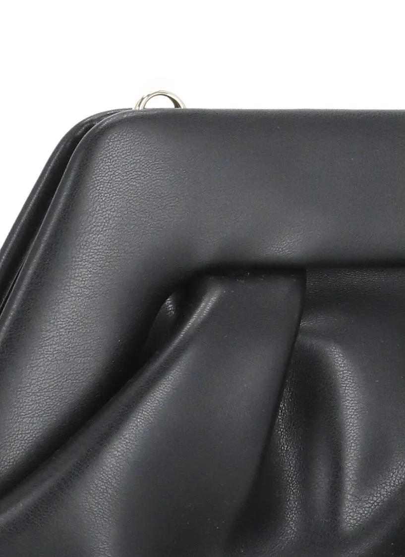 Themoirè Hobo bags Black "Emera" Vegan Leather Shoulder Bag in zwart