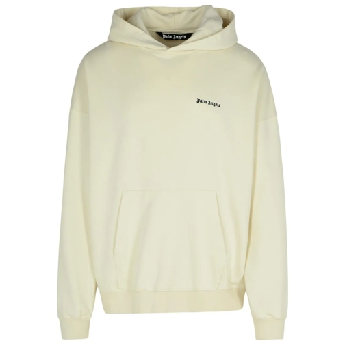 Palm Angels Cream Cotton Sweatshirt Neutrals Hoodie