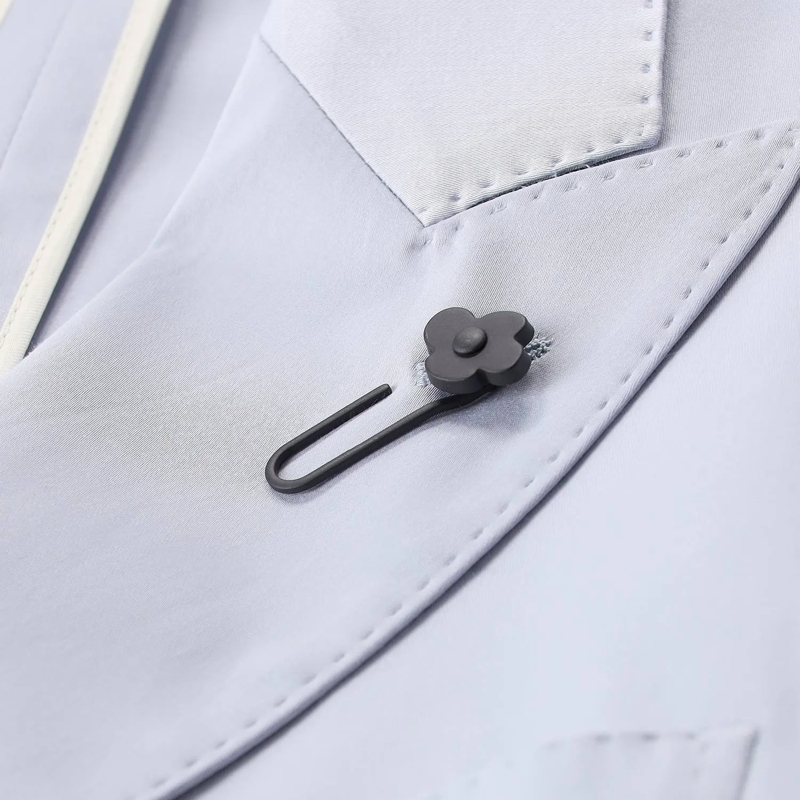 Lardini Anzugjacke Zweireihiges Sakko aus Baumwollmix blau(Image 4)