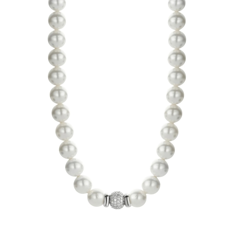 Ti Sento Mittellange Halskette 925er Sterlingsilber The Pearls silber