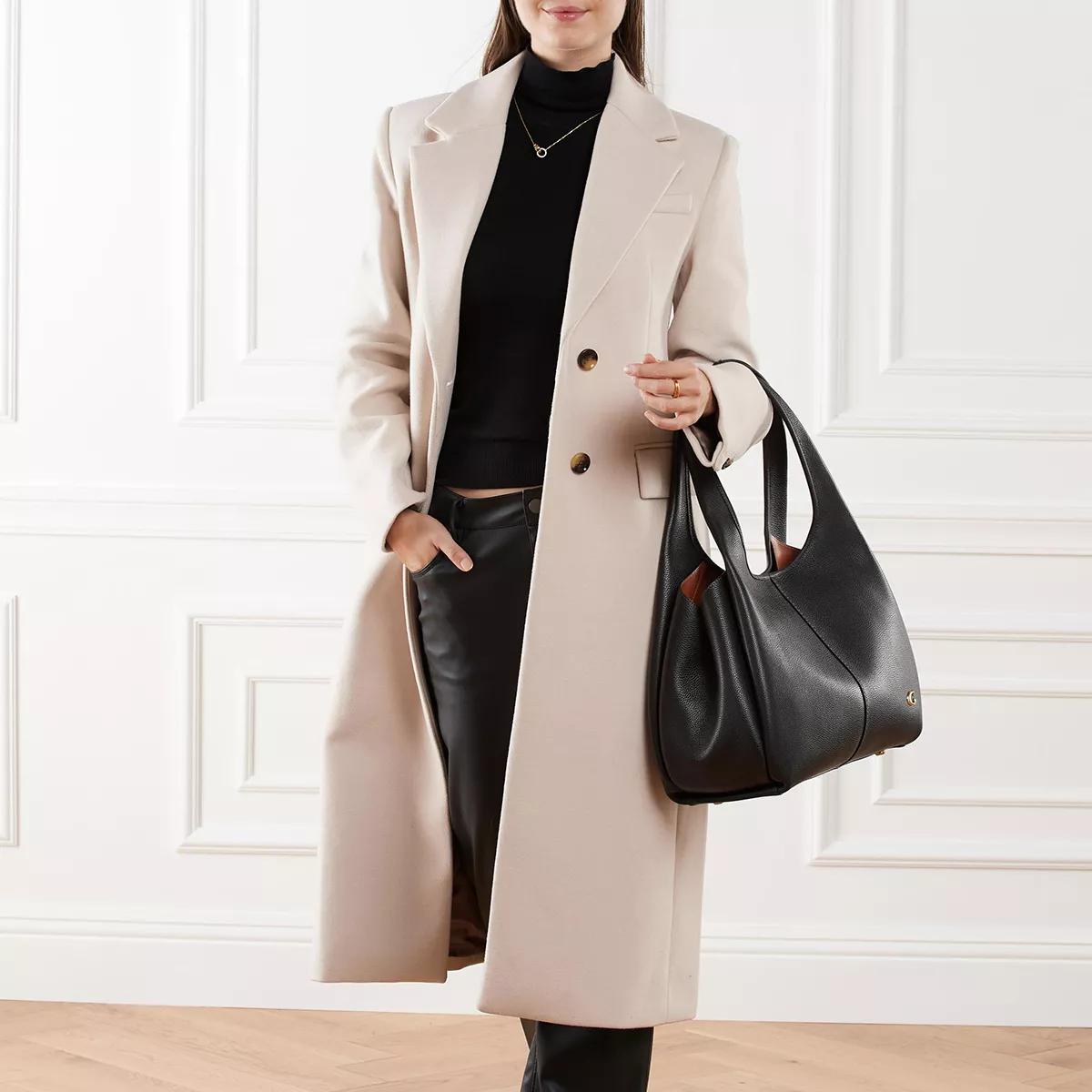 ★Coach Polished Pebble Leather Lana 関税込★ Coach Polished Pebble Leather Lana Shoulder Bag 23, Ivory