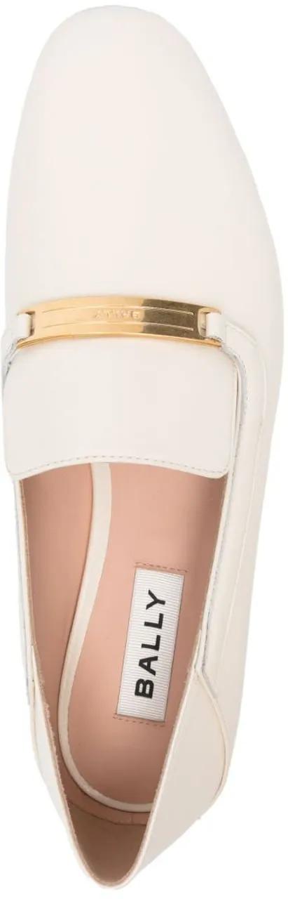 Thumbnail - Bally Loafer - Flat Shoes Bone - Gr. 37 (EU) - in Weiß - für Damen