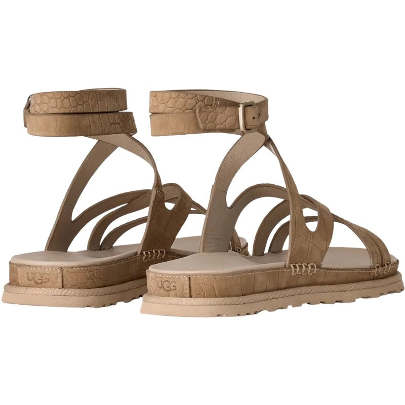 UGG Sandalen Ugg Goldengaze Embossed Ankle Wrap Sandalen Beige  beige(Image 3)