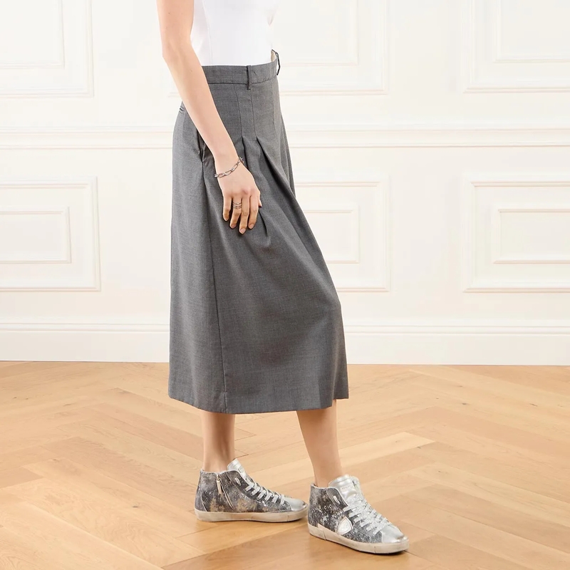 Philippe Model High-Top-Sneaker Prsx High Woman Legere Daim Metal Fur_Gris Arg(Image 2)